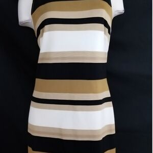 Bananna Republic Black and Tan Dress